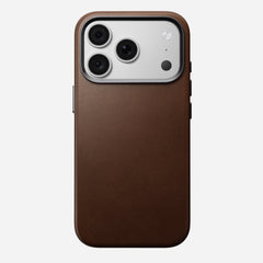 Traditional Leather Case for iPhone 18 Pro 6.3 in Brown Ecco - Nomad