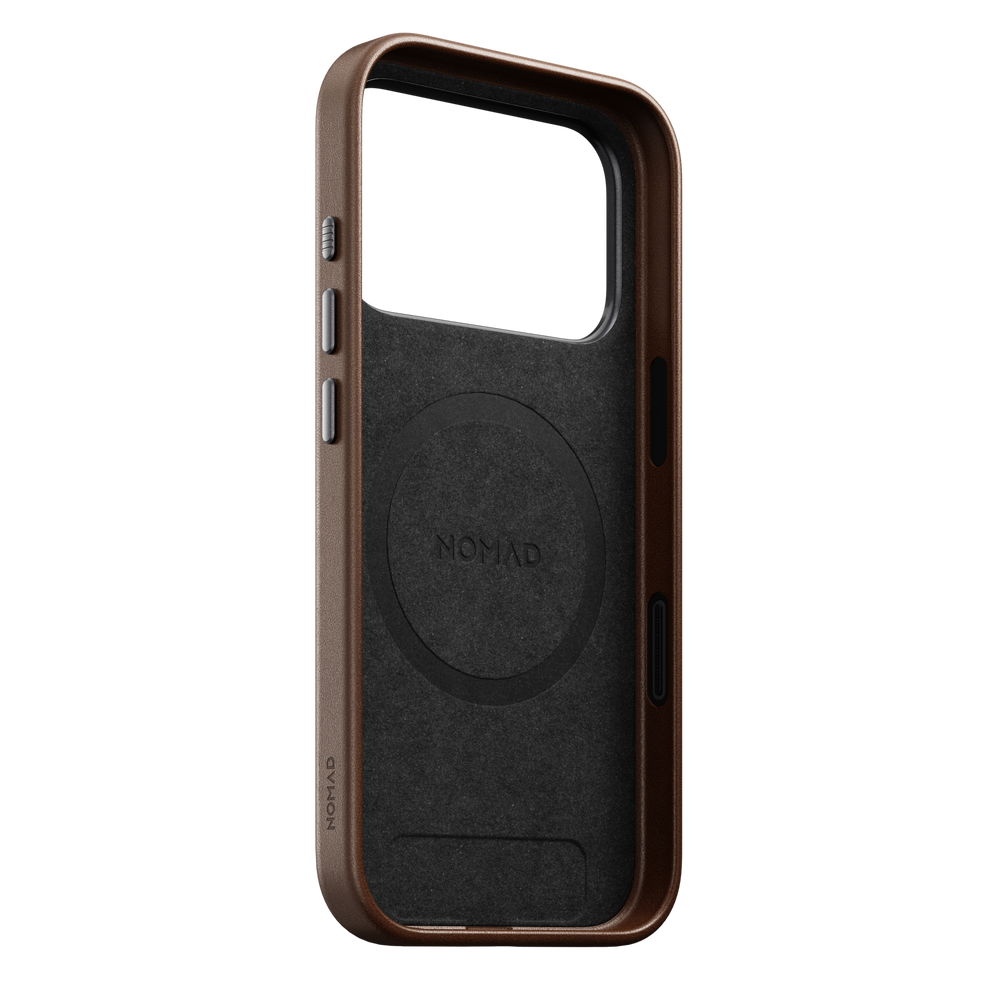 Traditional Leather Case for iPhone 18 Pro 6.3 in Brown Ecco - Nomad