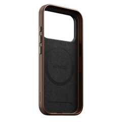 Traditional Leather Case for iPhone 18 Pro 6.3 in Brown Ecco - Nomad