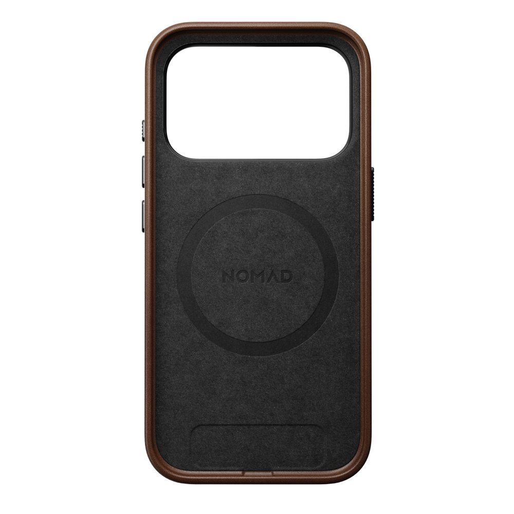 Traditional Leather Case for iPhone 18 Pro 6.3 in Brown Ecco - Nomad