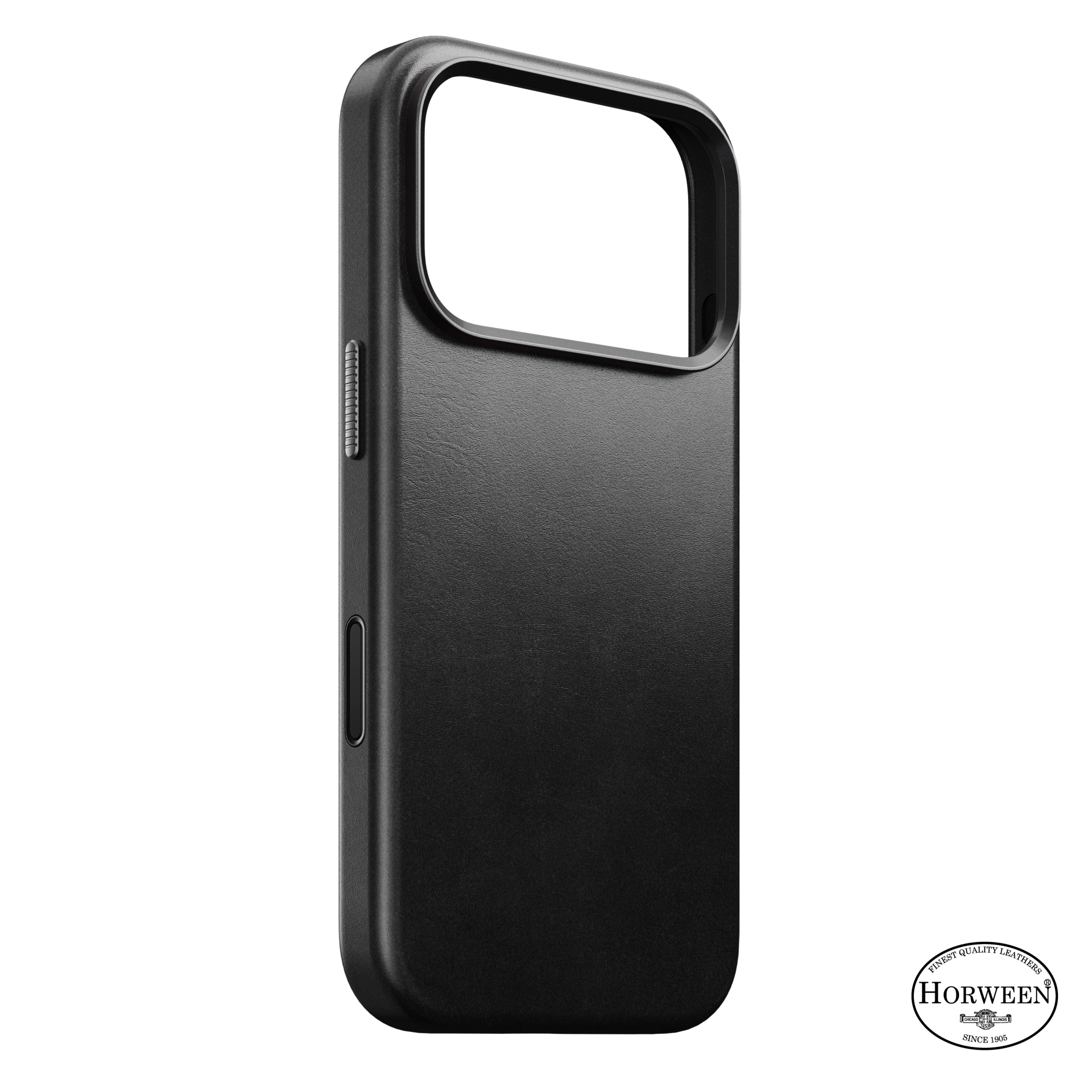 Traditional Horween Leather Case for iPhone 18 Pro 6.3 in Black Horween - Nomad