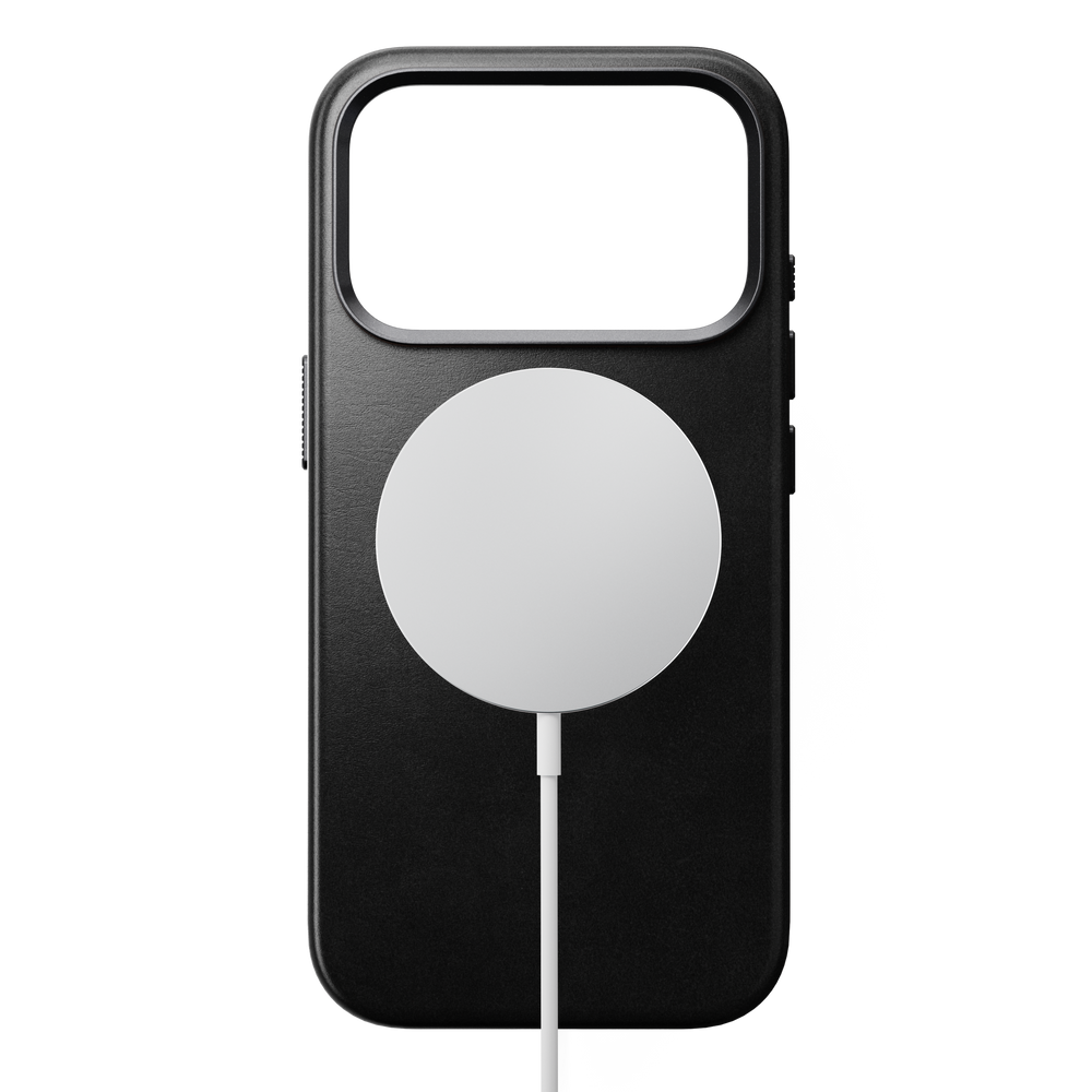 Traditional Horween Leather Case for iPhone 18 Pro 6.3 in Black Horween - Nomad