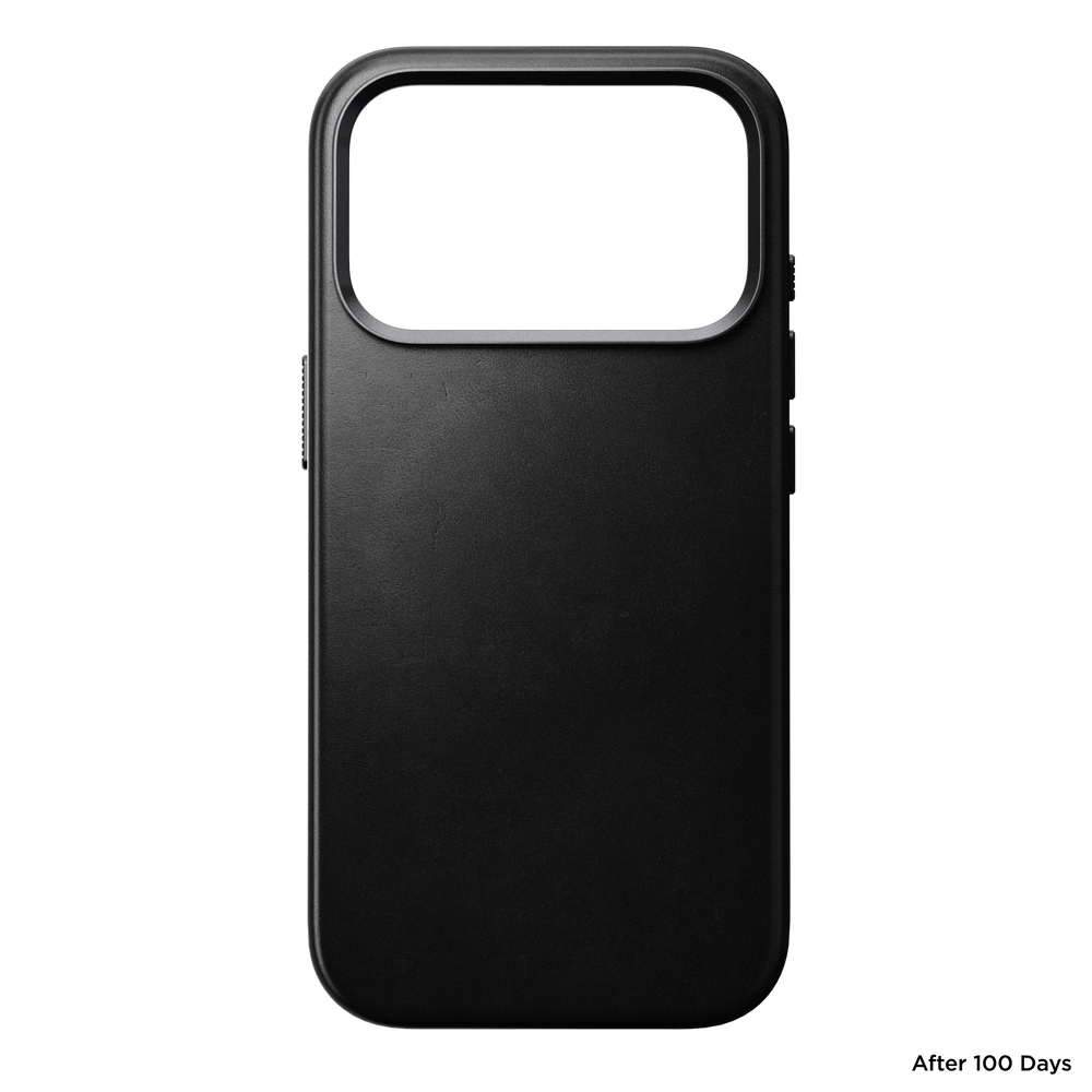 Traditional Horween Leather Case for iPhone 18 Pro 6.3 in Black Horween - Nomad