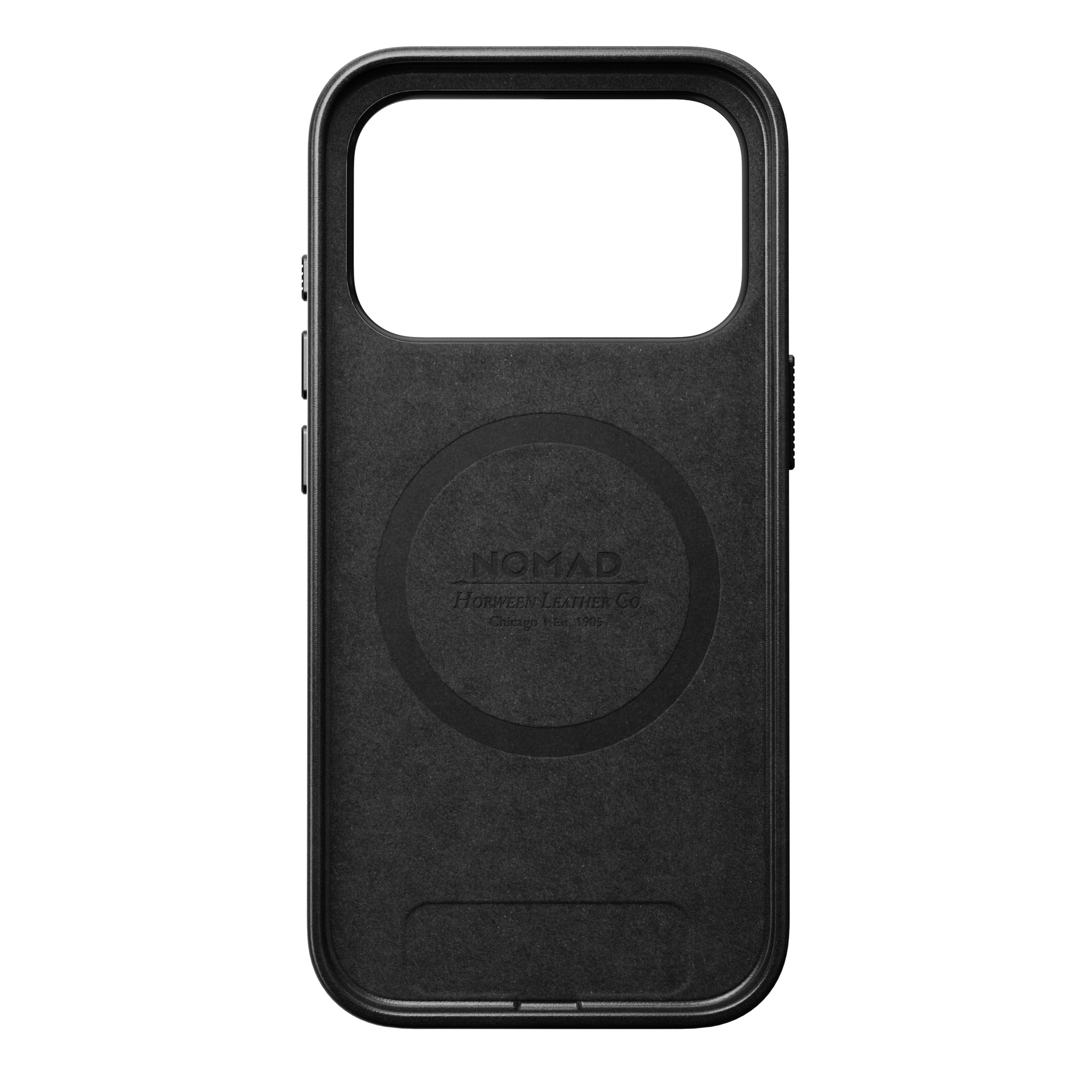 Traditional Horween Leather Case for iPhone 18 Pro 6.3 in Black Horween - Nomad