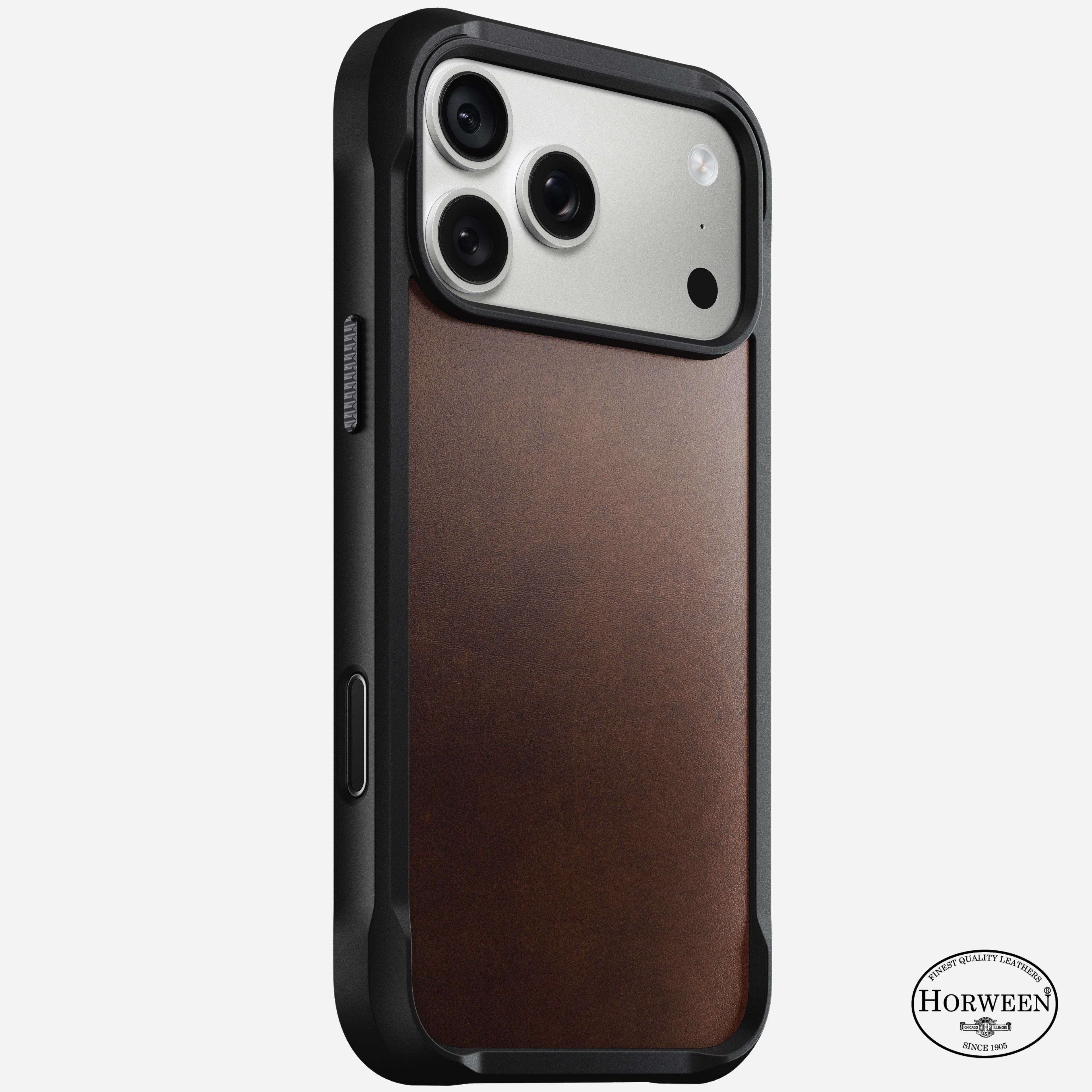 Rugged Horween Leather Case for iPhone 18 Pro Max 6.9 in Rustic Brown Horween - Nomad