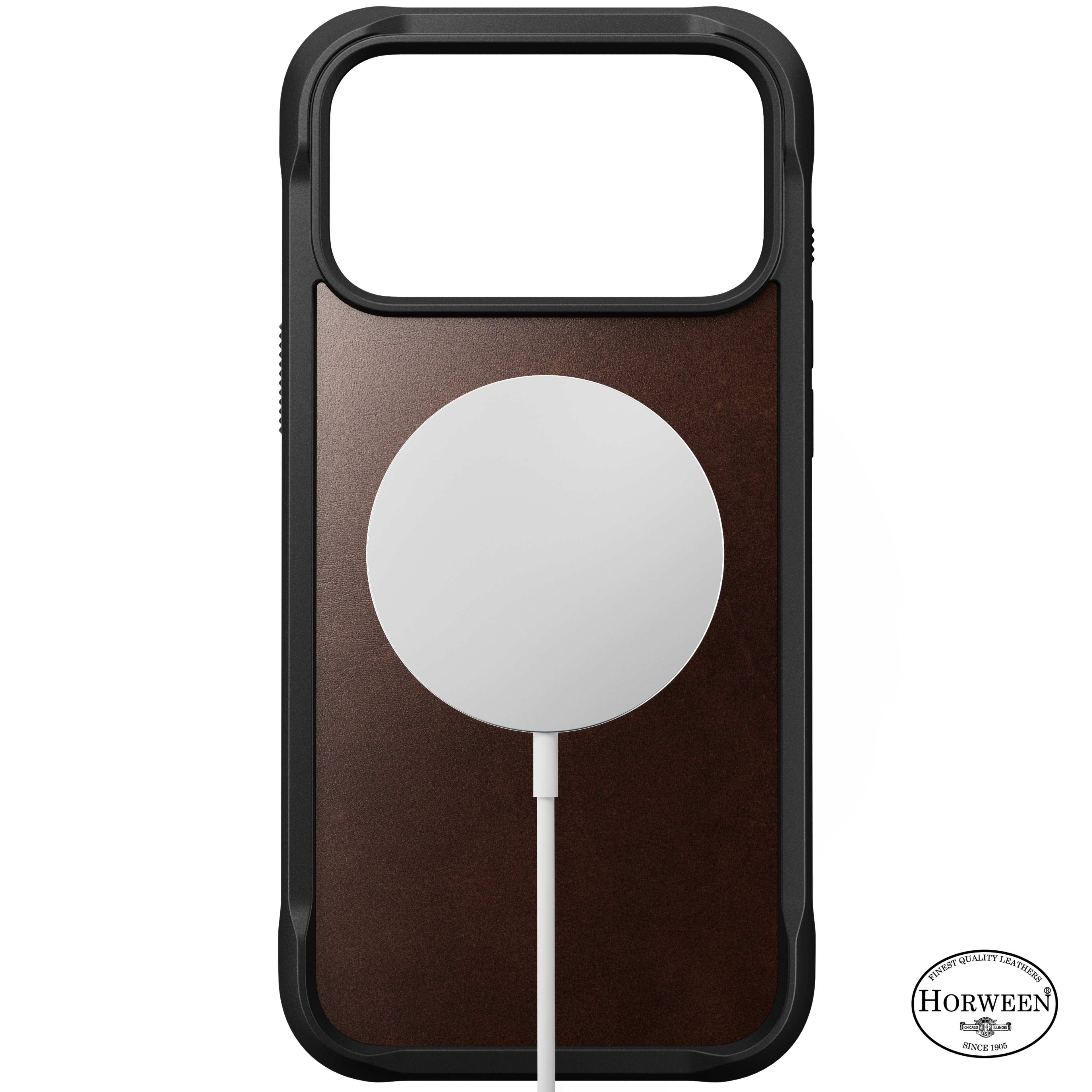 Rugged Horween Leather Case for iPhone 18 Pro Max 6.9 in Rustic Brown Horween - Nomad