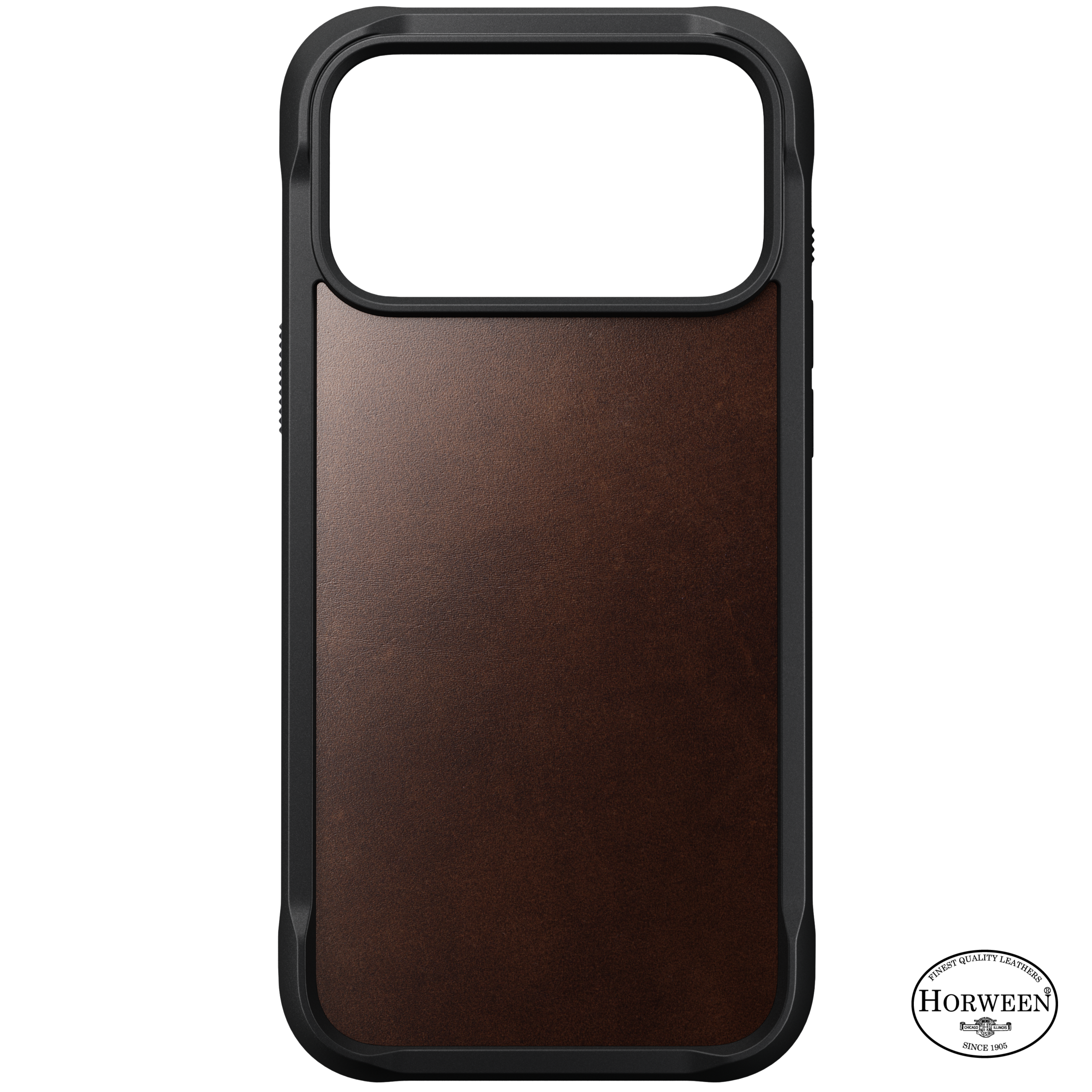 Rugged Horween Leather Case for iPhone 18 Pro Max 6.9 in Rustic Brown Horween - Nomad
