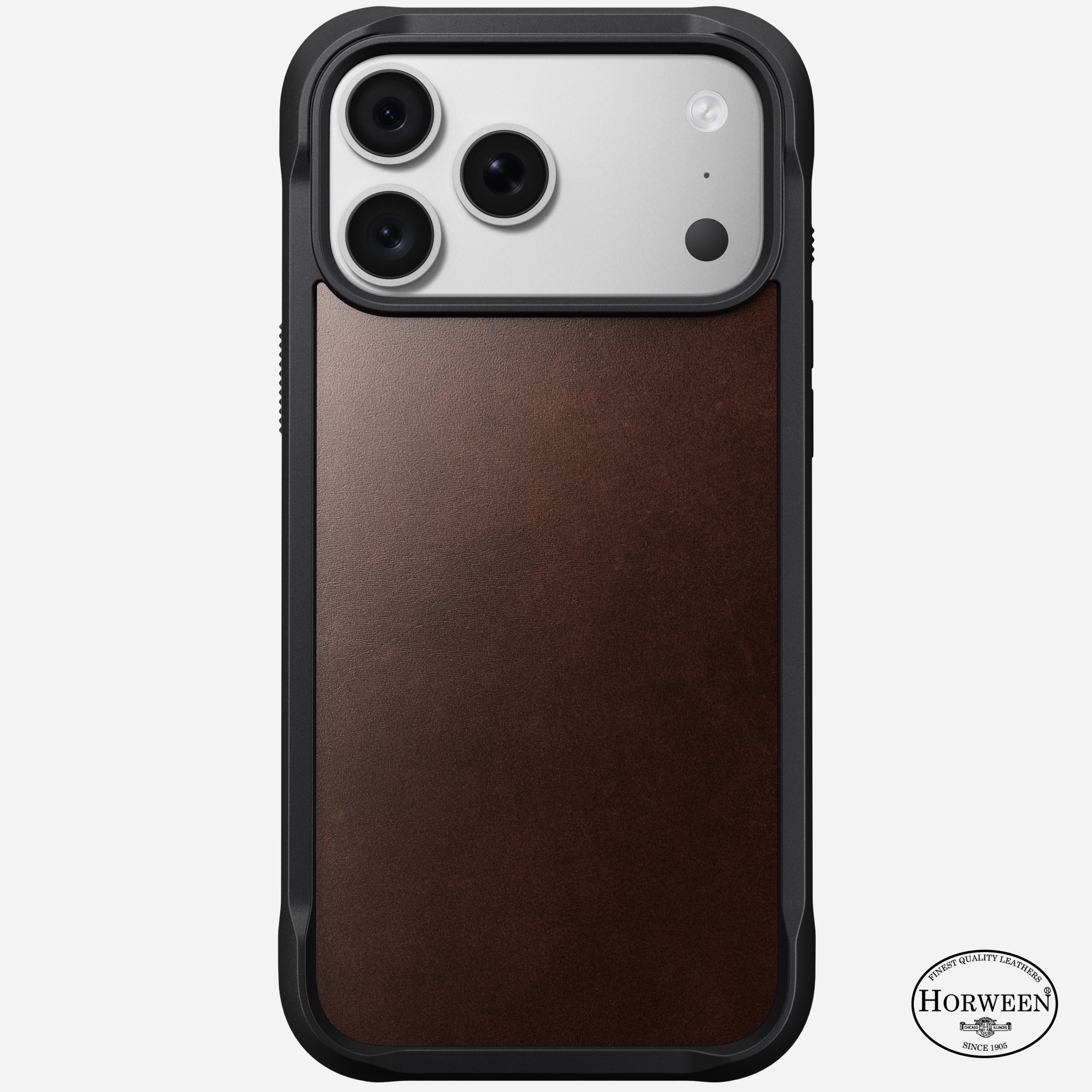 Rugged Horween Leather Case for iPhone 18 Pro Max 6.9 in Rustic Brown Horween - Nomad