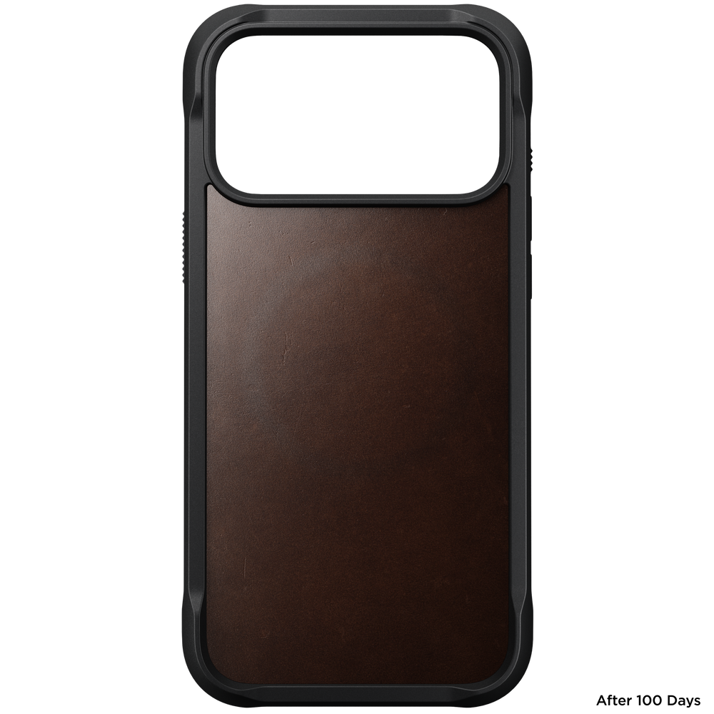 Rugged Horween Leather Case for iPhone 18 Pro Max 6.9 in Rustic Brown Horween - Nomad