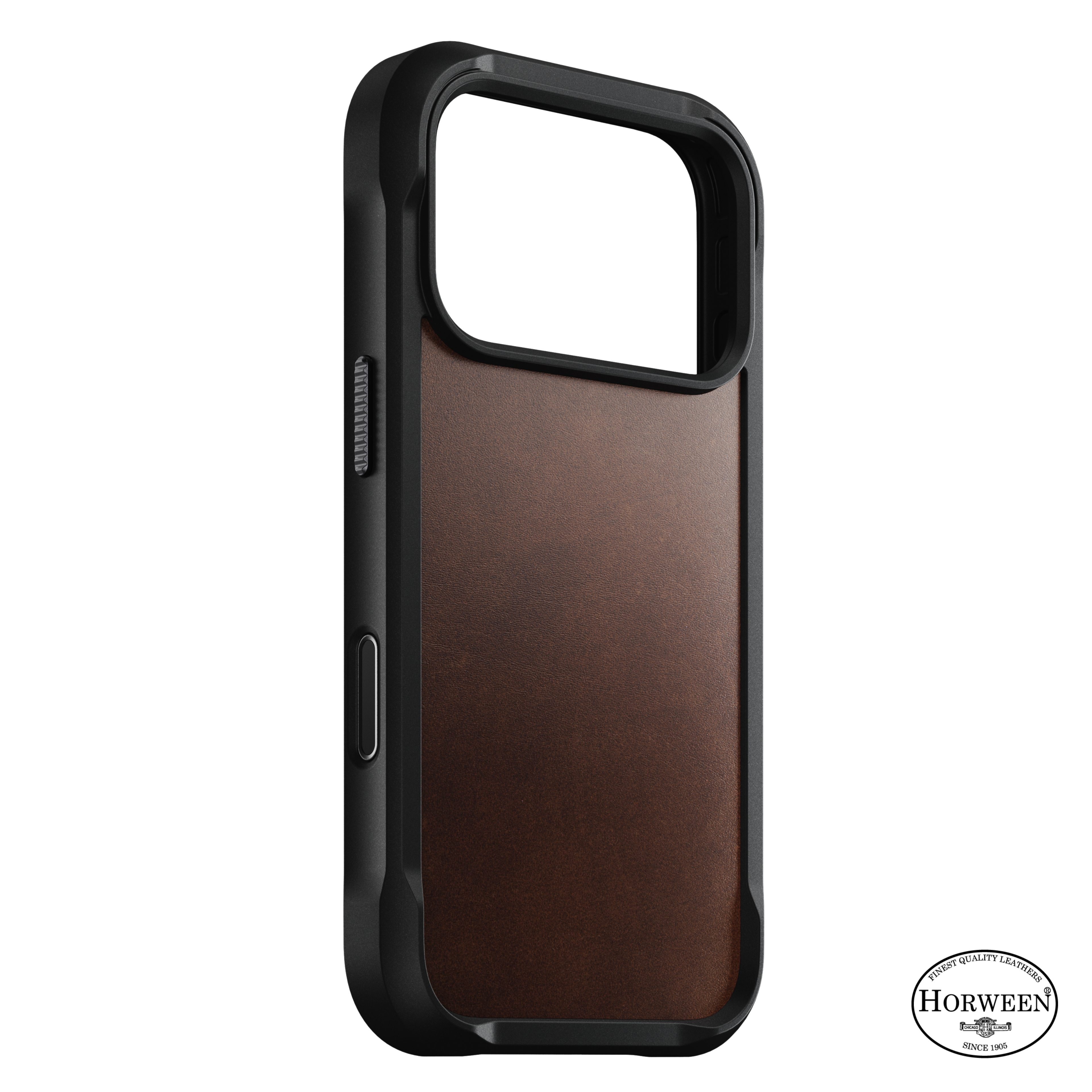 Rugged Horween Leather Case for iPhone 18 Pro 6.3 in Rustic Brown Horween - Nomad