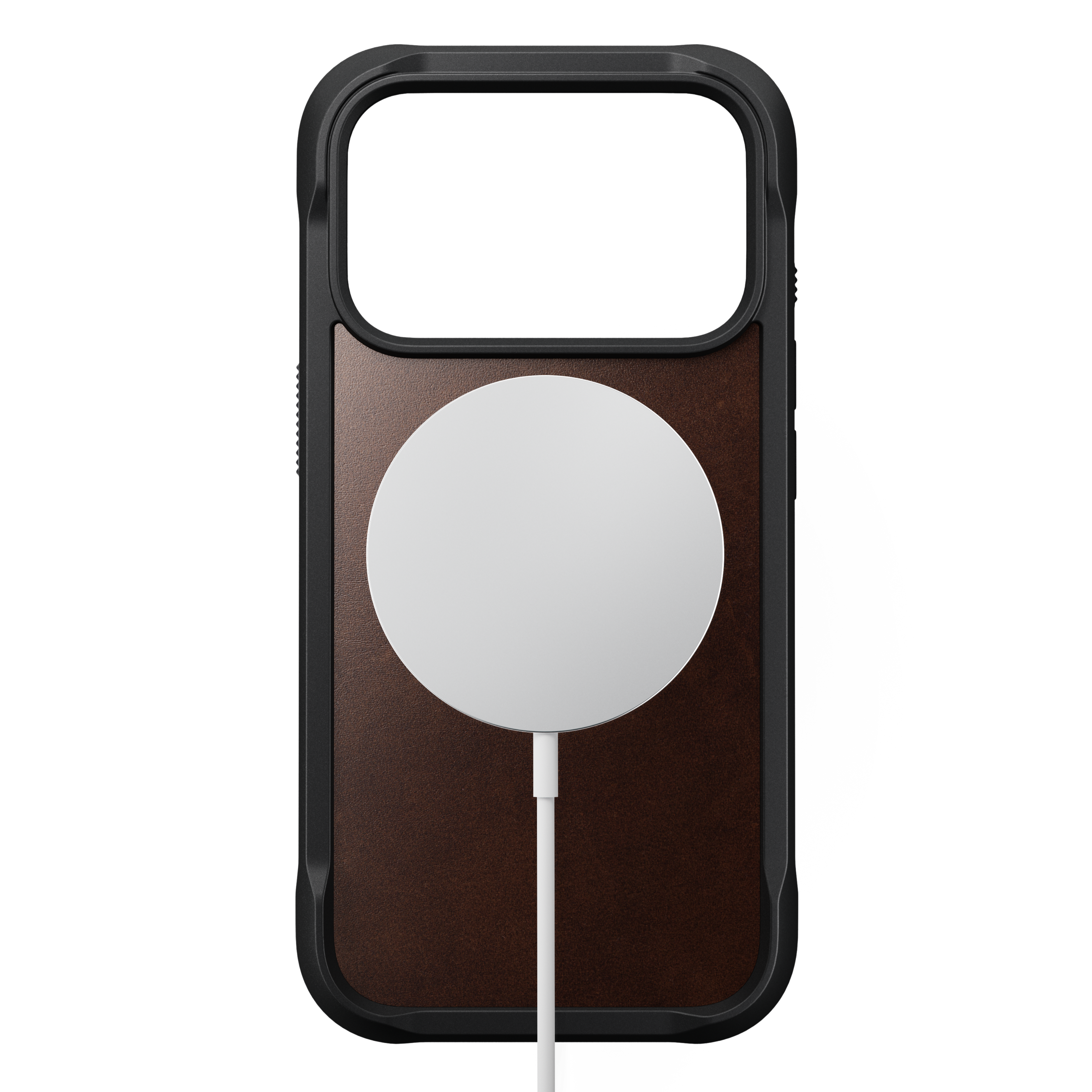 Rugged Horween Leather Case for iPhone 18 Pro 6.3 in Rustic Brown Horween - Nomad