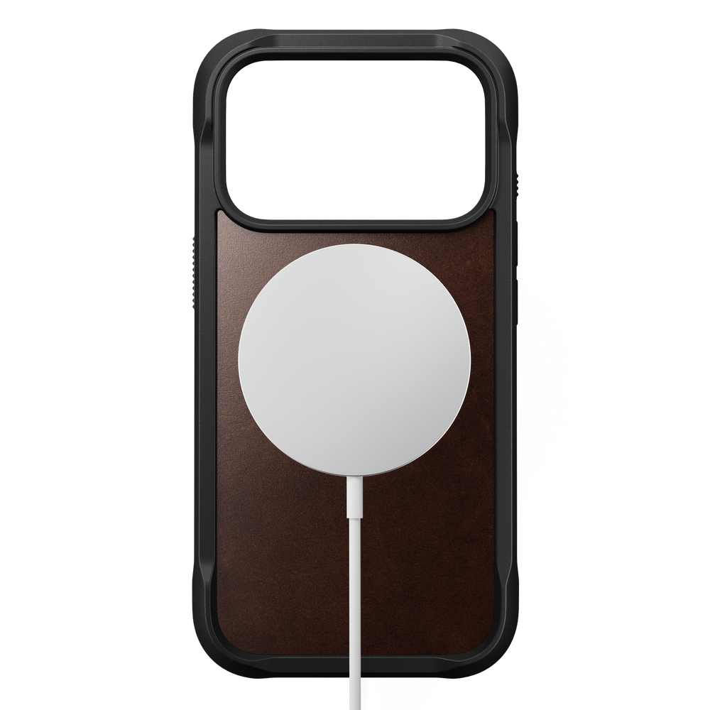 Rugged Horween Leather Case for iPhone 18 Pro 6.3 in Rustic Brown Horween - Nomad