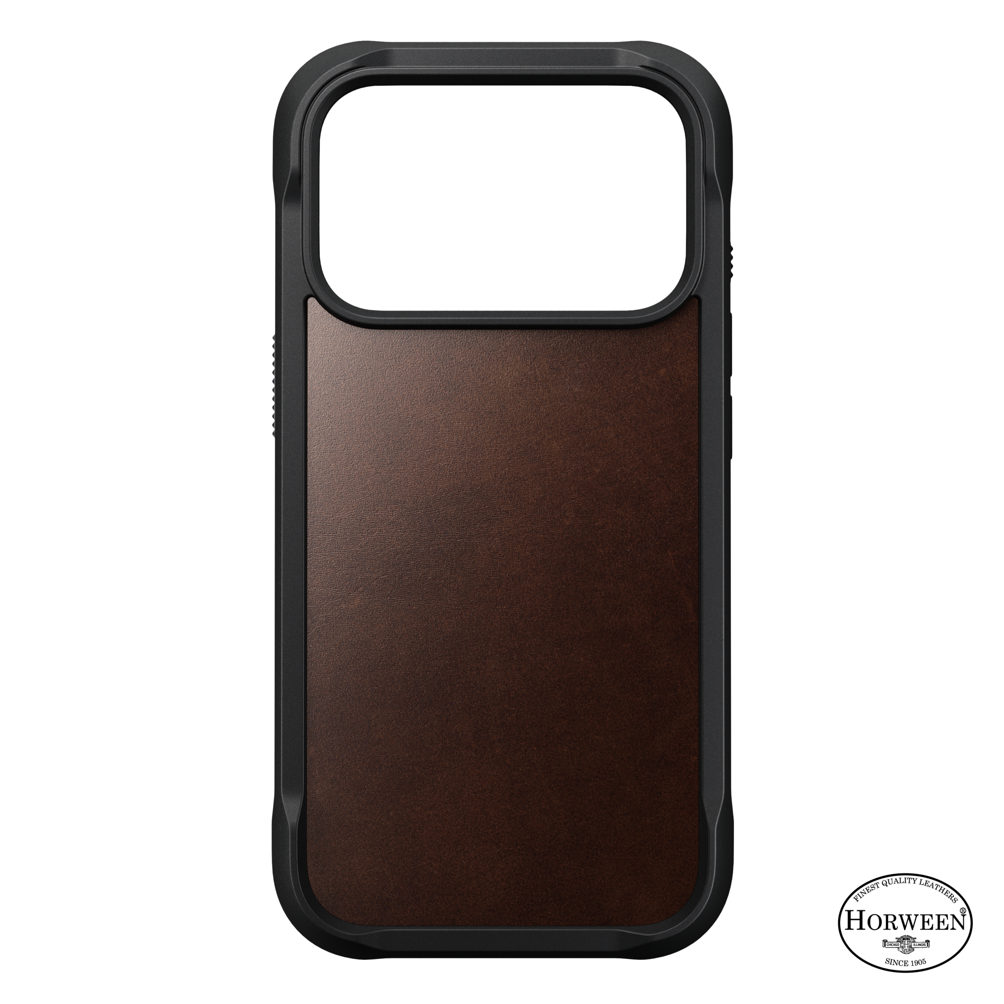 Rugged Horween Leather Case for iPhone 18 Pro 6.3 in Rustic Brown Horween - Nomad