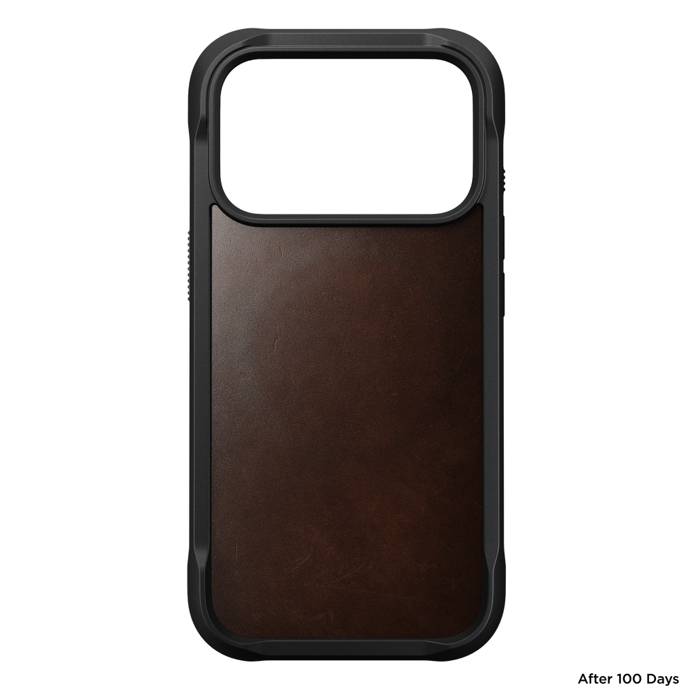Rugged Horween Leather Case for iPhone 18 Pro 6.3 in Rustic Brown Horween - Nomad