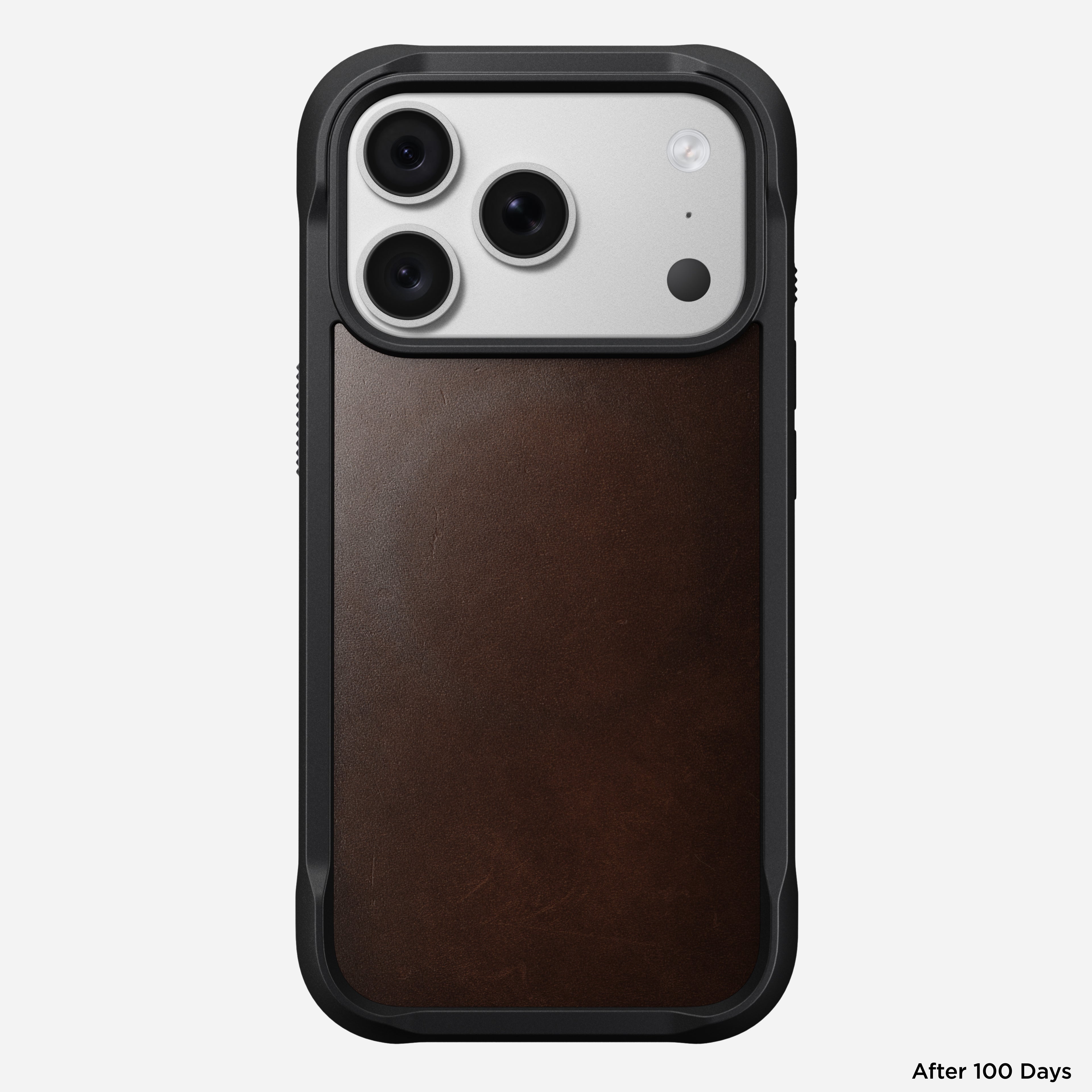 Rugged Horween Leather Case for iPhone 18 Pro 6.3 in Rustic Brown Horween - Nomad