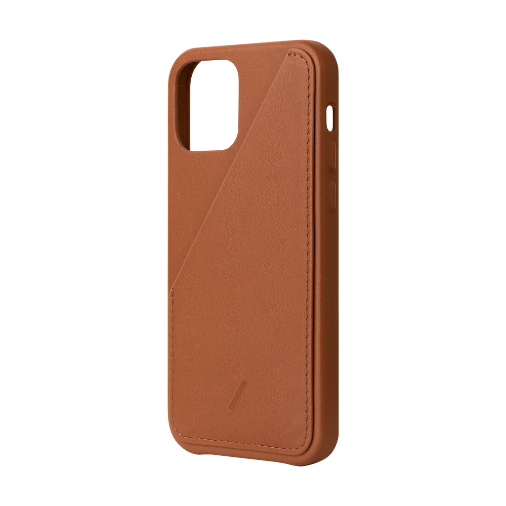 Native Union Clic Card Leather Case For iPhone 12 / 12 Pro - Tan - Mac Addict