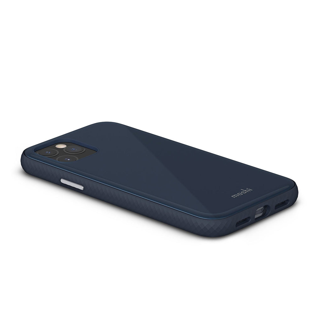 Moshi iGlaze Slim Hardshell Case For iPhone 12 / 12 Pro - Slate Blue - Mac Addict