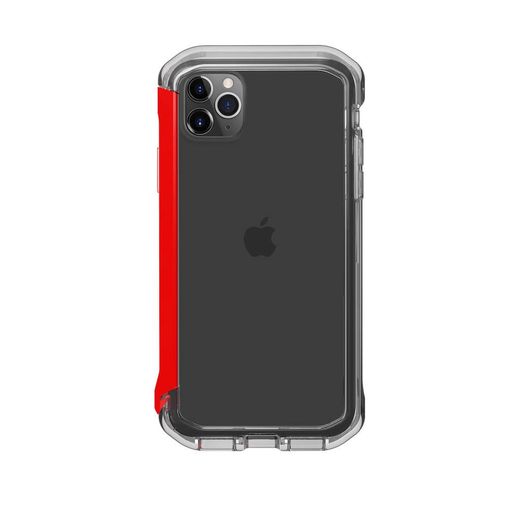 Element Case Rail Protective Slim Bumper Case iPhone 11 Pro Clear Red - BONUS Screen Protector