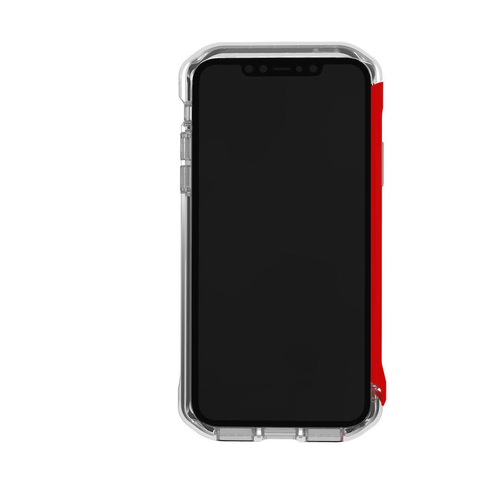 Element Case Rail Protective Slim Bumper Case iPhone 11 Pro Clear Red - BONUS Screen Protector
