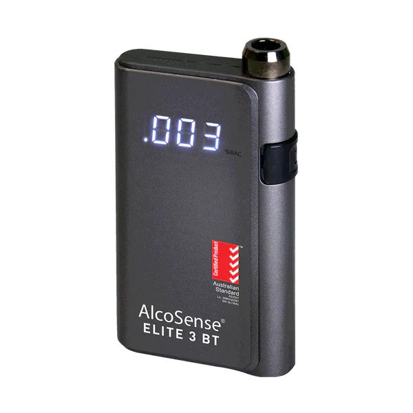 Andatech Alcohol Personal Breathalyser AlcoSense Elite 3 with Bluetooth - Black