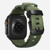 Nomad Rocky Point Band for Apple Watch 44-49 & Ultra 1 - 3 - Forest Green (Black Hardware)