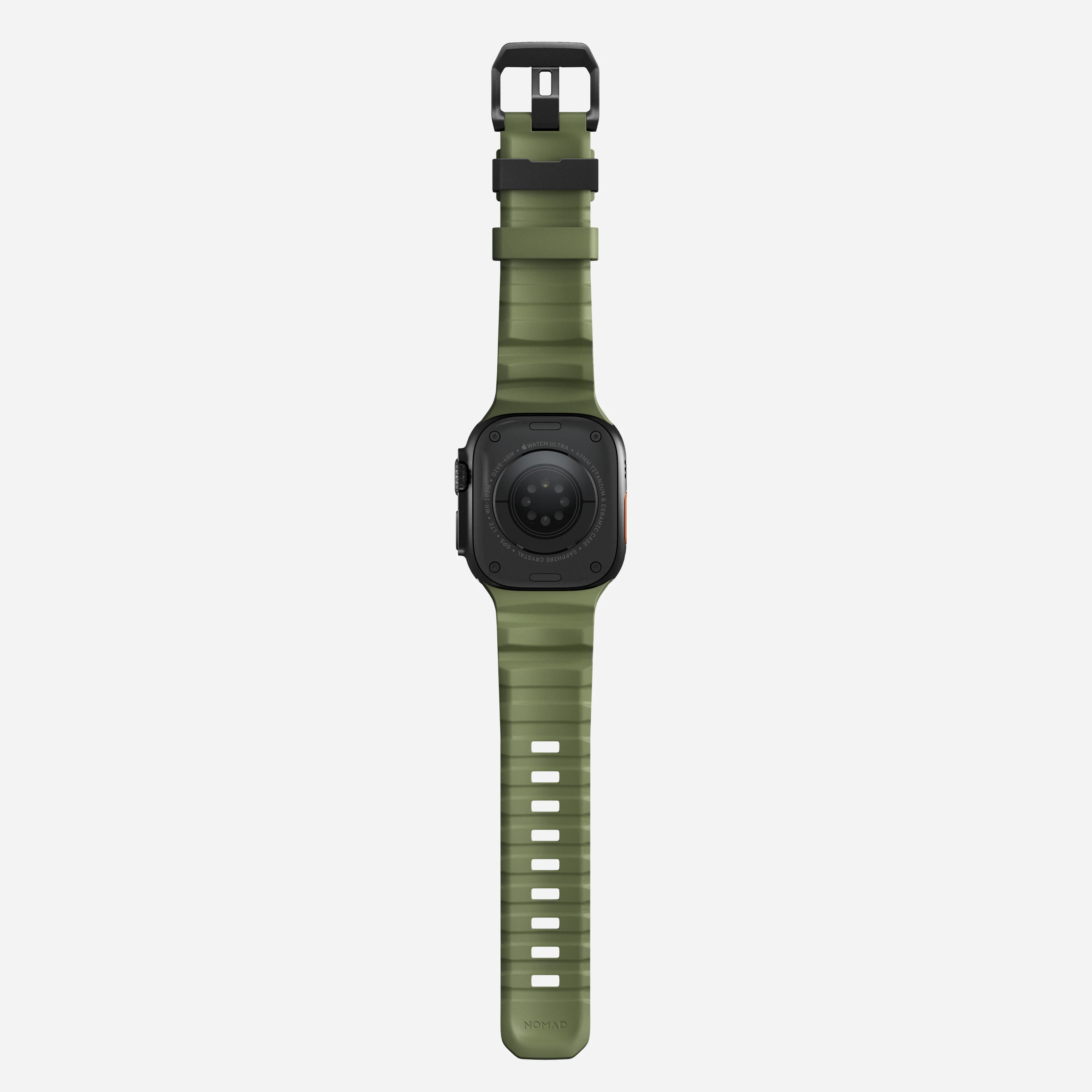 Nomad Rocky Point Band for Apple Watch 42-49 & Ultra 1 - 3 - Forest Green (Black Hardware)