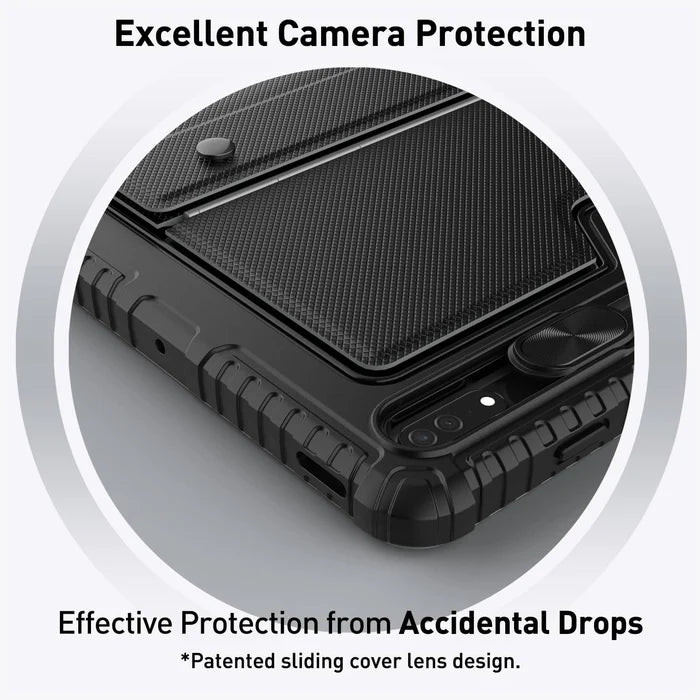 Rugged Detachable Keyboard & Trackpad Case Samsung Tab S9 / S10 FE - Black