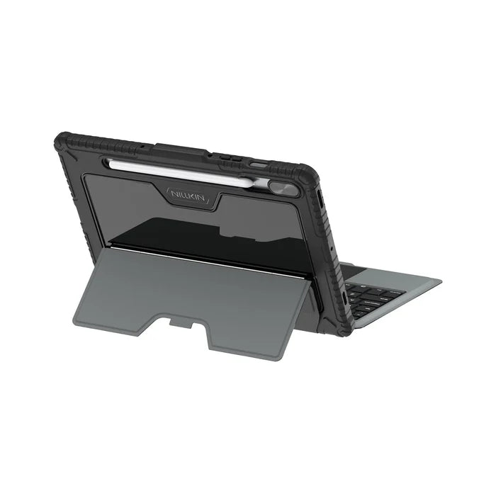 Rugged Detachable Keyboard & Trackpad Case Samsung Tab S9 / S10 FE - Black