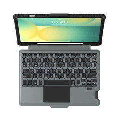 Rugged Detachable Keyboard & Trackpad Case Samsung Tab S9 / S10 FE - Black