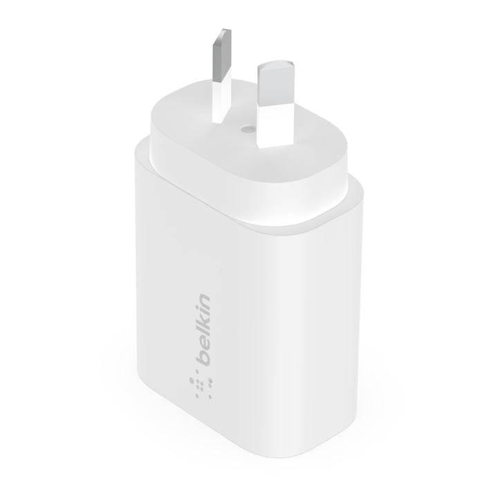 Belkin 25W USB-C Wall Charger w/ PPS USB-C-USB-C Cable - White