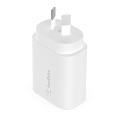 Belkin 25W USB-C Wall Charger w/ PPS USB-C-USB-C Cable - White