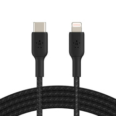 Belkin BoostCharge Braided USB-C to Lightning Cable 2m / 6.6ft - Black