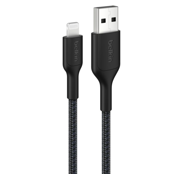 Belkin BoostCharge Pro Braided Lightning to USB-A Cable 1m / 3.3ft - Black