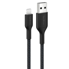 Belkin BoostCharge Pro Braided Lightning to USB-A Cable 1m / 3.3ft - Black