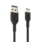 Belkin BoostCharge Braided USB-C to USB-A Cable 2m / 6.6ft - Black