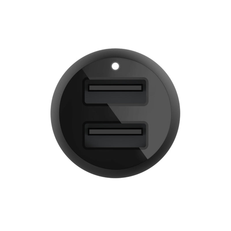 Belkin BoostCharge Dual USB-A Car Charger 24W - Black
