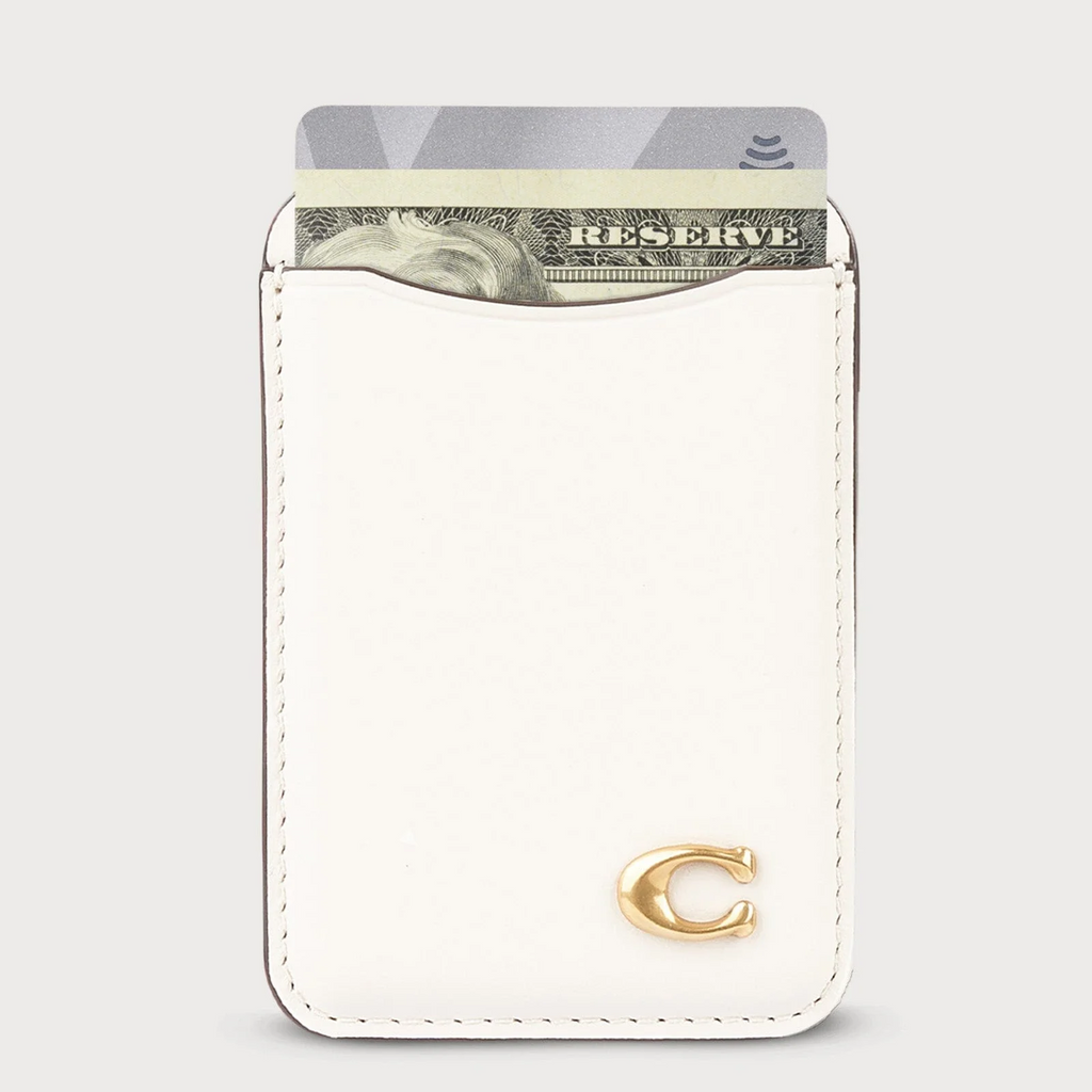 Coach MagSafe Card Holder Chalk