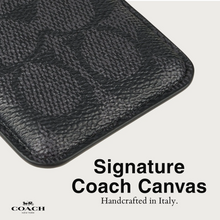 Load image into Gallery viewer, Coach MagSafe Card Holder Signature Charcoal