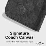 Coach Folio Case Signature for iPhone 16 Pro Max - Charcoal