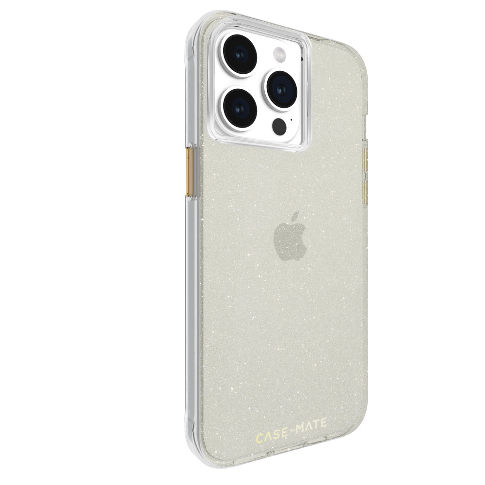 Case-Mate Sheer Crystal Case For iPhone 15 Pro Max - Gold