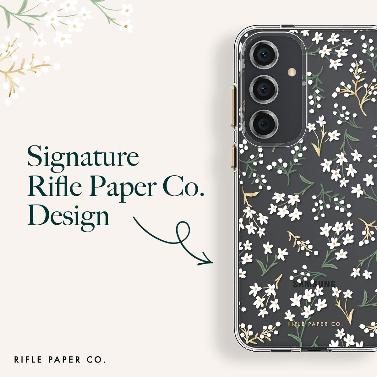 Case-Mate Rifle Paper Co Case For Samsung Galaxy S24 Plus - Petite Fleurs