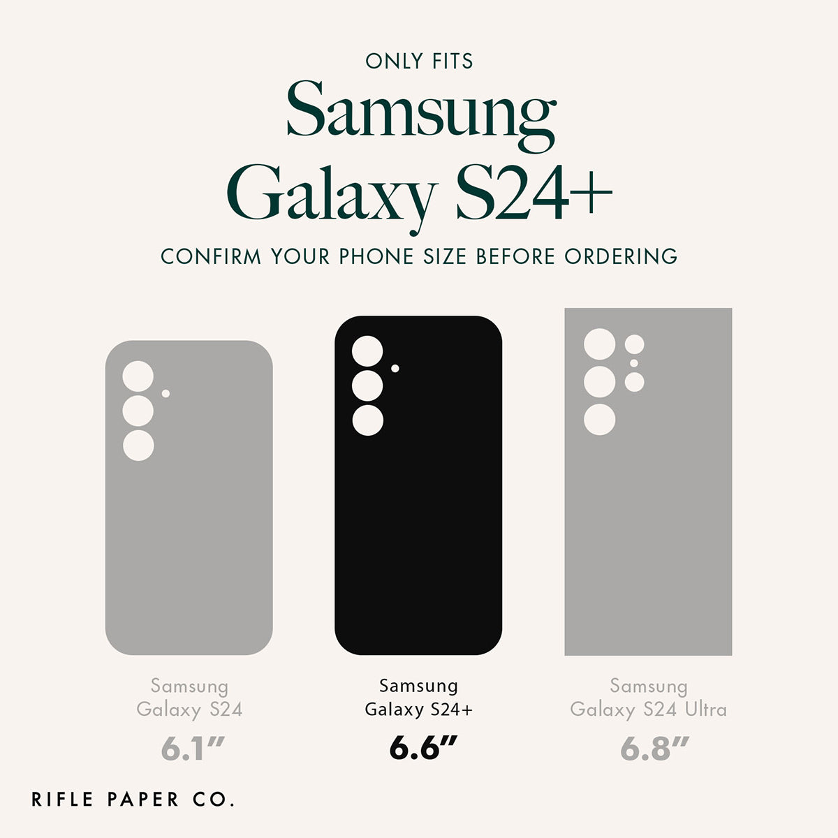 Case-Mate Rifle Paper Co Case For Samsung Galaxy S24 Plus - Petite Fleurs