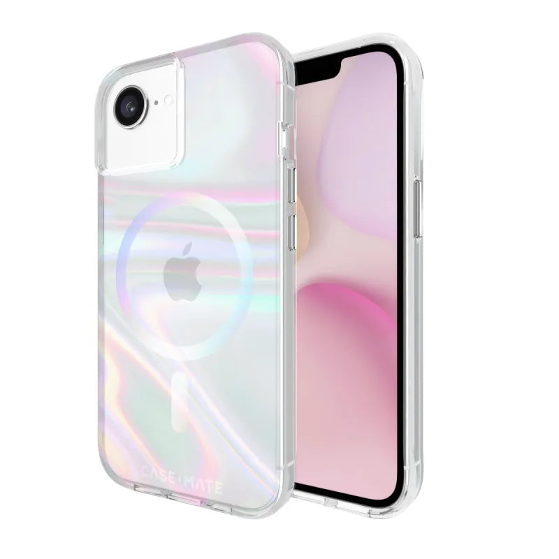 Case-Mate Soap Bubble MagSafe Case For iPhone 17e / 16e / 15 / 14 / 13 Standard 6.1 - Iridescent