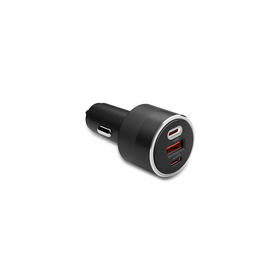 Cygnett 100W PD Car Charger USB-C For Laptop / Starlink / Tablet / Phone - Black