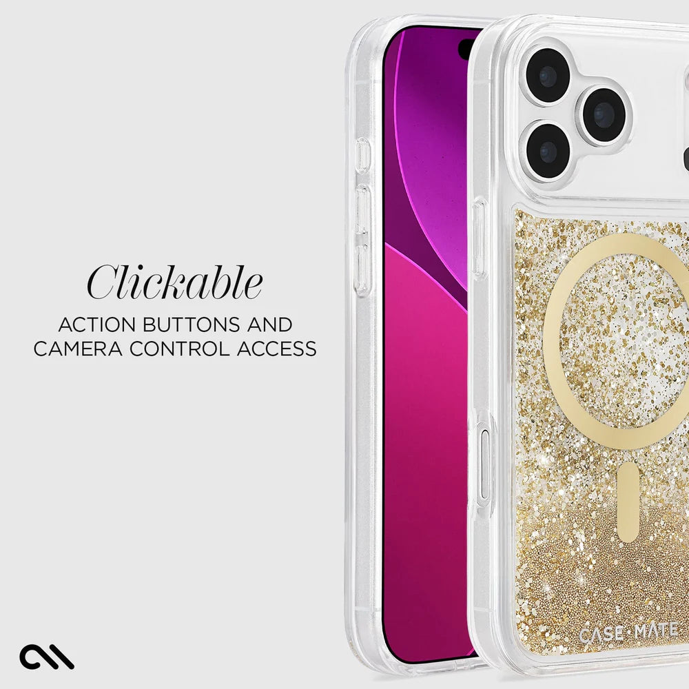 Case-Mate Waterfall MagSafe Case For iPhone 17 Pro - Gold