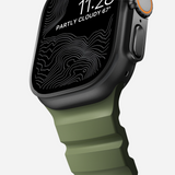 Nomad Rocky Point Band for Apple Watch 44-49 & Ultra 1 - 3 - Forest Green (Black Hardware)