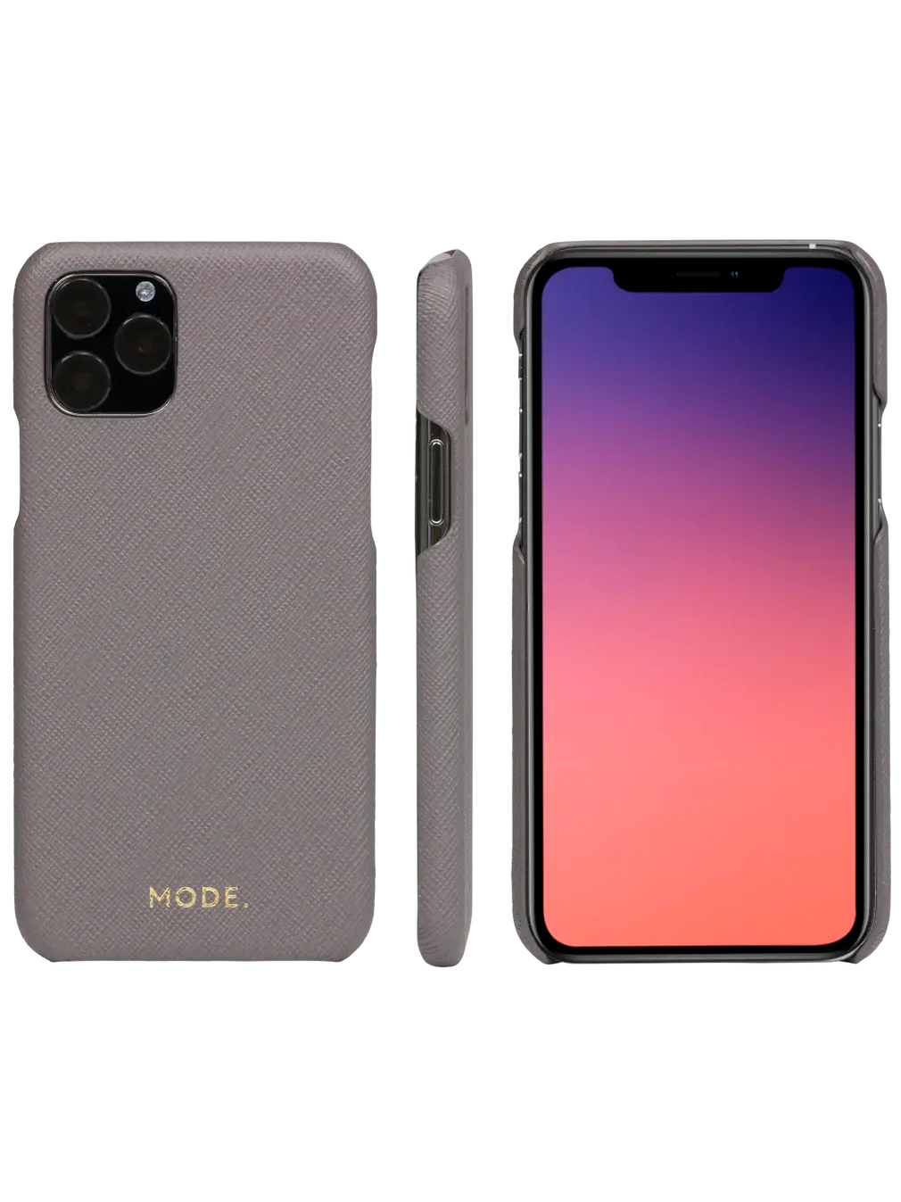 Dbramante1928 New York Leather Folio Case iPhone 11 Pro / X / XS - Shadow Grey (BONUS Screen Protector!!)