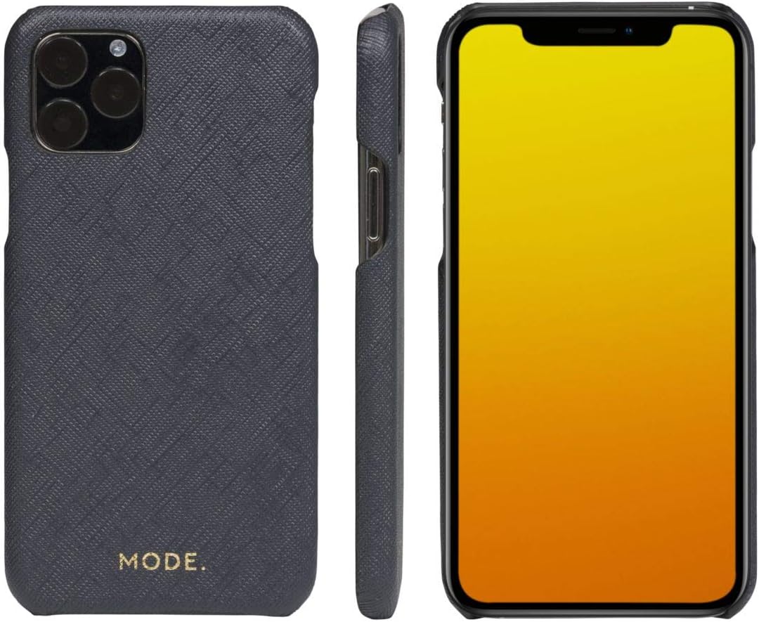 Dbramante1928 New York Leather Folio Case iPhone 11 Pro / X / XS -Night Black (BONUS Screen Protector!!)