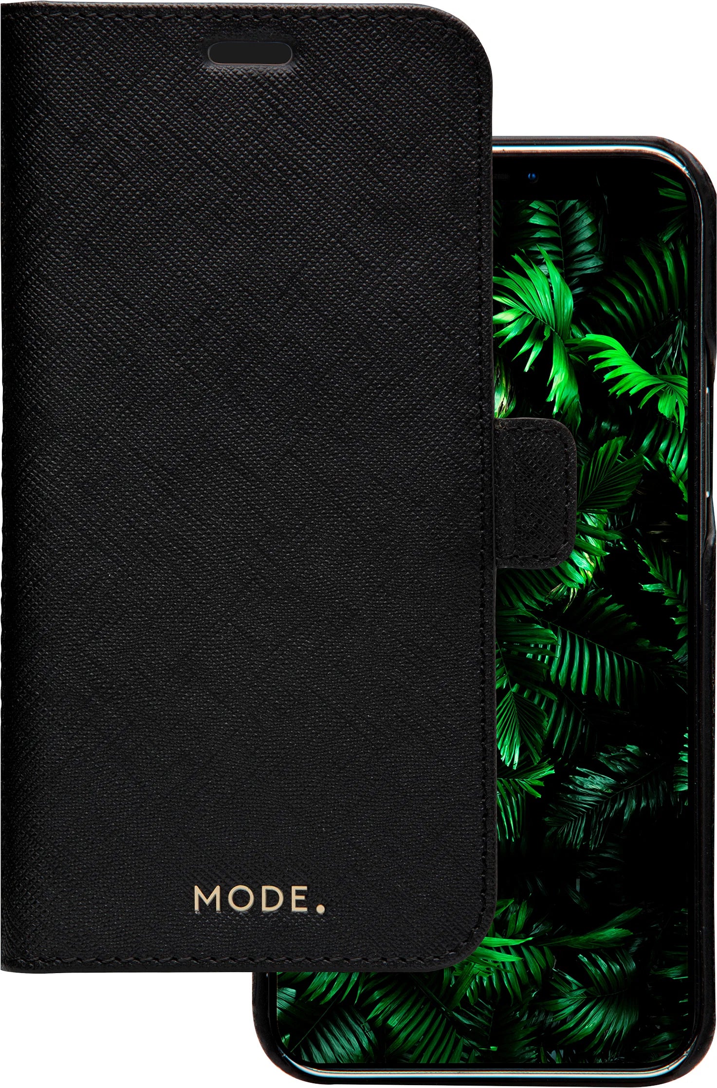 Dbramante1928 New York Leather Folio Case iPhone 12 Pro Max - Night Black