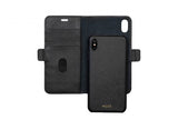 Dbramante1928 New York Leather Folio Case iPhone XS Max -Night Black